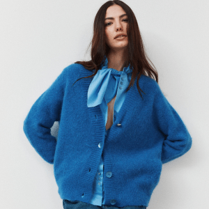 Cardigan a V